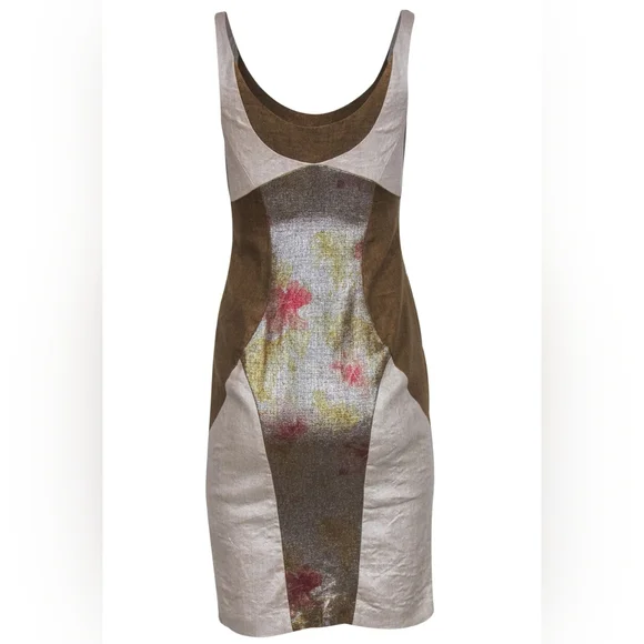 chinese dress ladies MASON by MASON'S DAUGHTER Sloane Dress, Metallic Linen – Only on The Avenue